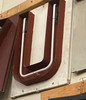 Large Vintage Neon Marquee Letter "U" From Pan American Auditorium