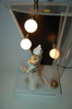 Lucite Table Lamp by Moss Lighting W/ Ceramic Figurine by Hedi Schoop