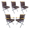 Mid Century "Directors Chair" Chairs in the Style of Cleo Baldon - Set of 5 Mid Century "Directors Chair" Chairs in the Style of Cleo Baldon - Set of 5