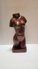 Mid Century Female Nude Figure Bust Wood Carving in Bronze Finish Mid Century Female Nude Figure Bust Wood Carving in Bronze Finish