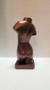 Mid Century Female Nude Figure Bust Wood Carving in Bronze Finish Mid Century Female Nude Figure Bust Wood Carving in Bronze Finish
