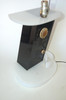 Mid Century Lucite Radio Table Lamp by Moss Lighting
