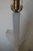 Mid Century Modern White Lucite Table Lamp W/ Side Planter by Moss Lighting