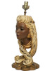 Mid-Century Female Bust Chalkware Lamp Mid-Century Female Bust Chalkware Lamp