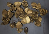 Mid-Century Regency Brass Folded Metal Floral Wall Sculpture