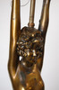 Nuart Bronze Standing Nude Figure Accent Table Lamp