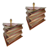 Otar Stacked Brass and Copper Box, - a Pair Otar Stacked Brass and Copper Box, - a Pair