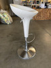 Philippe Starck Style White Modernist Stool and Table Set