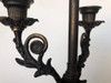 Regency Bronze Patina Cherub Candelabra Table Lamp