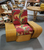 Restored 10 Strand Square Pretzel Lounge Chair