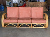 Restored 3/4 3-Strand Round Pretzel Rattan Lounge Chair & Sofa Livingroom Set Restored 3/4 3-Strand Round Pretzel Rattan Lounge Chair & Sofa Livingroom Set