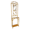 Restored Aesthetic Movement Tiger Tortoise Bamboo Hall Tree With Mirror