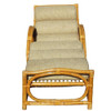 Restored Circles & Speed Arm Rattan Chaise Lounge Chair