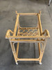 Restored Mid Century Rattan Bar Cart W/ Bottle Holder by Angraves, Circa 1970