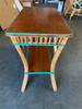 Restored Presidential Stick Reed Rattan TV Stand/Console Table w/ Mahogany Top Restored Presidential Stick Reed Rattan TV Stand/Console Table w/ Mahogany Top