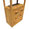Restored Rattan & Mahogany Display Curio Cabinet Etagere Restored Rattan & Mahogany Display Curio Cabinet Etagere