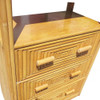 Restored Rattan & Mahogany Display Curio Cabinet Etagere Restored Rattan & Mahogany Display Curio Cabinet Etagere