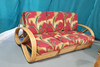 Restored Rattan 3-Strand 3/4 Pretzel Arm Sofa and Settee