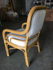 Restored Rattan Dining Armchairs With Twisted Rattan Arms, Set of 4