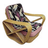 Restored Six-Strand Square Pretzel Rattan Lounge Chair Restored Six-Strand Square Pretzel Rattan Lounge Chair