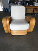 Restored Six-Strand Square Pretzel Rattan Sofa and Lounge Chair Set Restored Six-Strand Square Pretzel Rattan Sofa and Lounge Chair Set