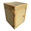 Restored Stick Reed Rattan& Wicker Front Hinged Drink Box Cabinet Restored Stick Reed Rattan& Wicker Front Hinged Drink Box Cabinet