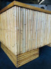 Restored Vertically Stacked Rattan& Mahogany Executive Desk Restored Vertically Stacked Rattan& Mahogany Executive Desk