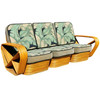 Restored Vintage Paul Frankl Style Six-Strand Square Pretzel 3-Seater Sofa - a Pair Restored Vintage Paul Frankl Style Six-Strand Square Pretzel 3-Seater Sofa - a Pair
