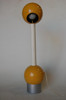 Yellow Double Ball Barbell Desk Table Lamp by George Kovacs