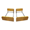 Pair of Mid-Century Restored 1948 Stacked Rattan Twin - Bed Frames Only Pair of Mid-Century Restored 1948 Stacked Rattan Twin - Bed Frames Only