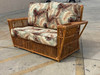 Resored 1930s Stick Reed Rattan "Presidents" 2-Seat Settee Sofa Resored 1930s Stick Reed Rattan "Presidents" 2-Seat Settee Sofa