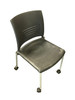 Vintage Dark Grey Plastic Rolling Desk Chairs by Giancarlo Piretti for Strive Vintage Dark Grey Plastic Rolling Desk Chairs by Giancarlo Piretti for Strive