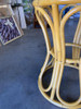 1950s Restored Boho Chic Rattan "Hour Glass" Dining Table 1950s Restored Boho Chic Rattan "Hour Glass" Dining Table