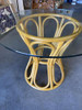 1950s Restored Boho Chic Rattan "Hour Glass" Dining Table 1950s Restored Boho Chic Rattan "Hour Glass" Dining Table