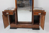 Art Deco Donald Deskey Style Palisander Wood and Marble Vanity w/ Full Mirror Art Deco Donald Deskey Style Palisander Wood and Marble Vanity w/ Full Mirror