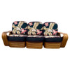 Restored 6 strand, Paul Frankl Style Sofa, Table & Chair Set Restored 6 strand, Paul Frankl Style Sofa, Table & Chair Set