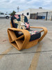 Restored 6 strand, Paul Frankl Style Sofa, Table & Chair Set Restored 6 strand, Paul Frankl Style Sofa, Table & Chair Set