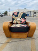 Restored 6 strand, Paul Frankl Style Sofa, Table & Chair Set Restored 6 strand, Paul Frankl Style Sofa, Table & Chair Set