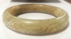 19th Century Antique Chinese Hetian Jade Hand Carved Dragon Bangle Bracelet 19th Century Antique Chinese Hetian Jade Hand Carved Dragon Bangle Bracelet