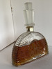 Art Deco Stepped Art Glass Perfume Bottle w/ Deer Motif