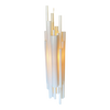Modernist White Lucite Stacked Tube Chandelier by Rougier, Circa 1970s