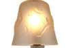Frosted Glass Crescent Moon Boudoir Lamp, Circa 1920 Frosted Glass Crescent Moon Boudoir Lamp, Circa 1920
