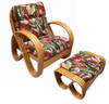 Rattan 3-Strand Pretzel Lounge Chair and Ottoman Rattan 3-Strand Pretzel Lounge Chair and Ottoman