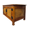 Oriental James Mont Style Koa & Stick Rattan Tv Console Oriental James Mont Style Koa & Stick Rattan Tv Console