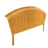 Restored Rattan Paul Frankl Fanback King Size Headboard