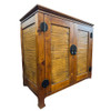 Oriental James Mont Style Koa & Stick Rattan Stereo Cabinet