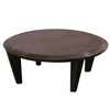 Dakota Jackson "Ocean" Round Honduran Mahogany Coffee Table Dakota Jackson "Ocean" Round Honduran Mahogany Coffee Table