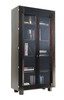 7' Foot Tall Dakota Jackson "Ocean" Espresso Oak Bookcase Display Cabinet 7' Foot Tall Dakota Jackson "Ocean" Espresso Oak Bookcase Display Cabinet