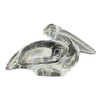 Vintage French Paperweight Crystal Pelican Sculpture, Signed Baccarat