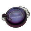 1960s Hand Blown Amethyst Tone Murano Style Weighted Cased Art Glass Ashtray 1960s Hand Blown Amethyst Tone Murano Style Weighted Cased Art Glass Ashtray